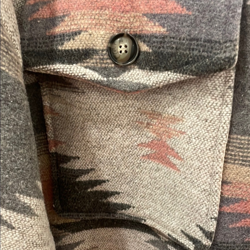 Altar’d State Aztec Patterned Button-Up Shacket - Picture 2 of 4